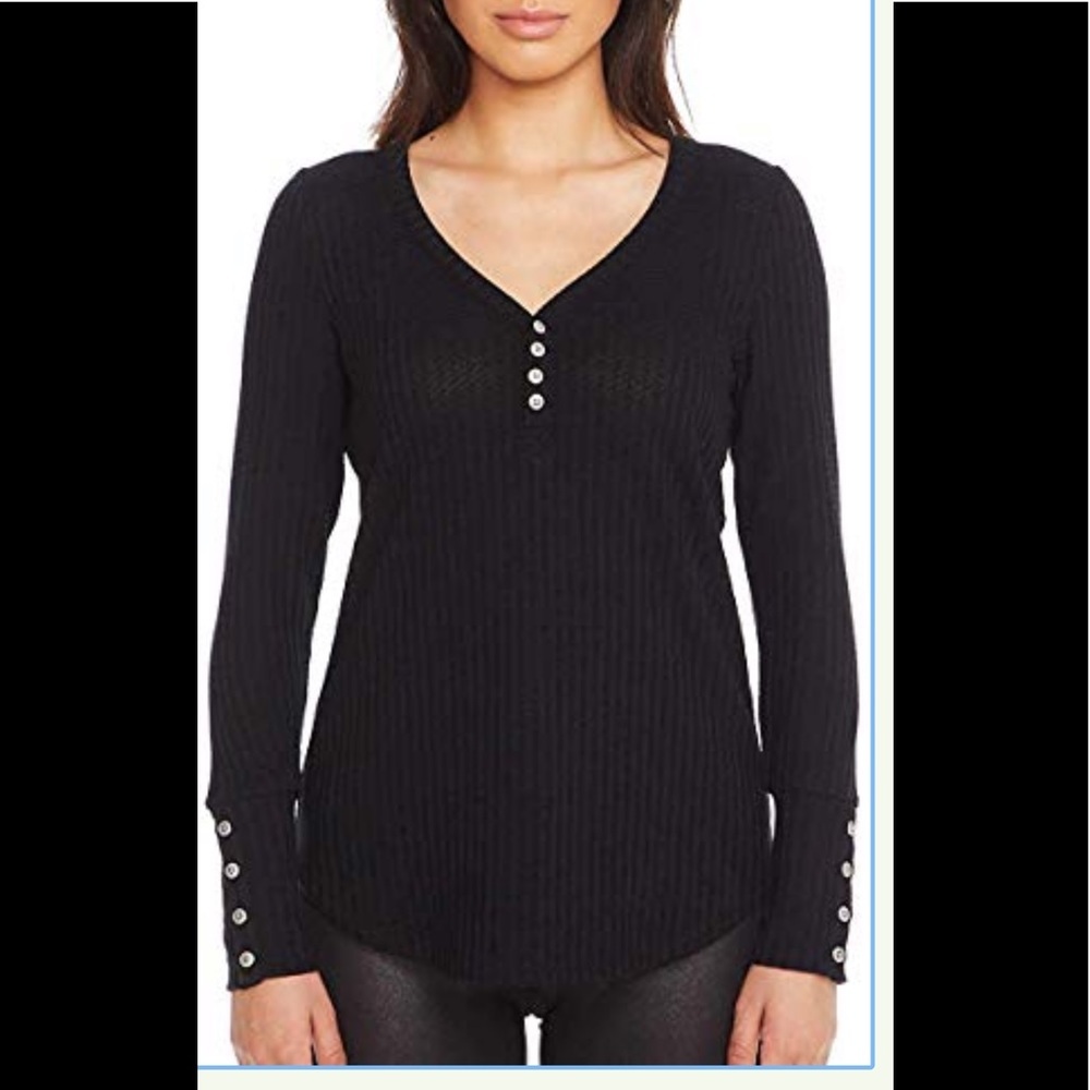 Chaser black long sleeve top